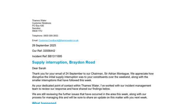 2025-09-29 Reply from Thames Water